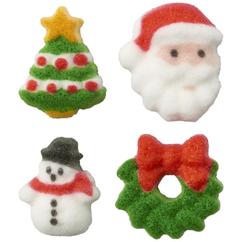 Christmas Charms Assortment Dec-Ons Decorations 12