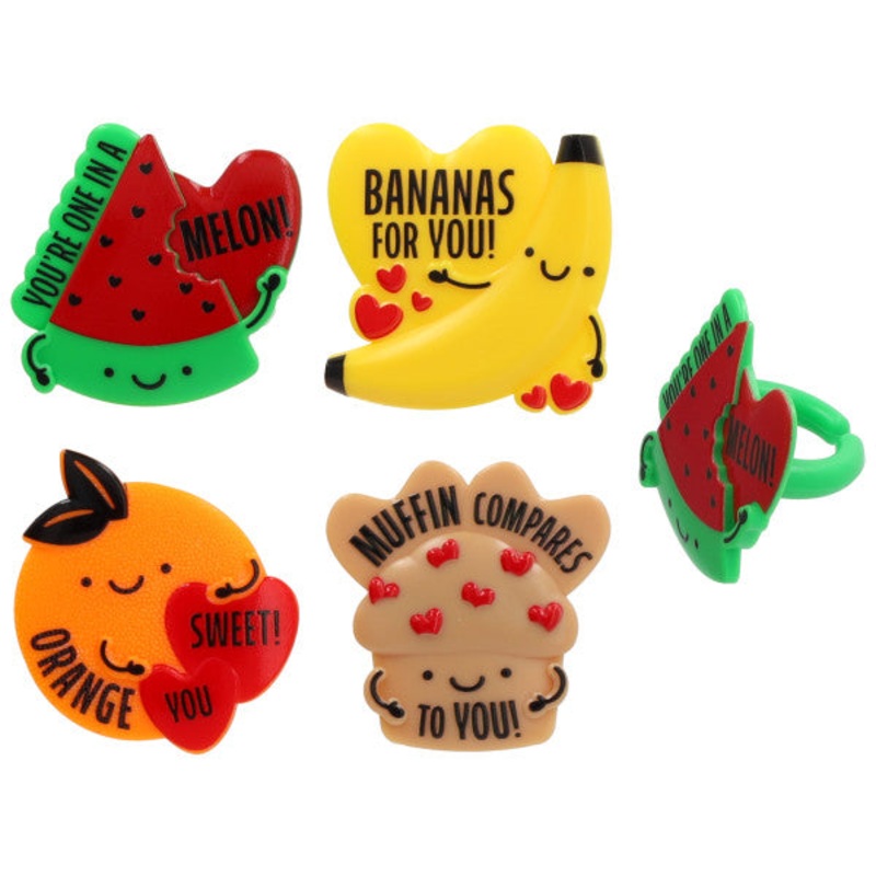 Punny Valentine Cupcake Rings 144