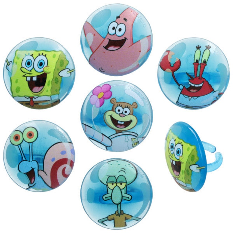 SpongeBob SquarePants Let’s Hang Cupcake Rings 144